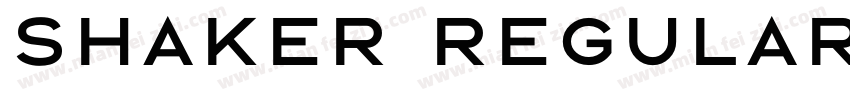 shaker regular字体转换